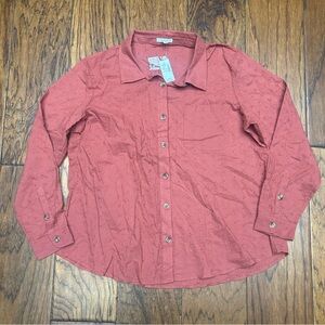 Maurices Women's Terracotta‎ Button-Down Shirt